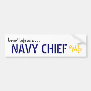 Autocollant De Voiture Chef de MARINE de la vie de Lovin