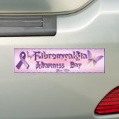 Autocollant De Voiture Chemises de jour de conscience de fibromyalgie (En voiture)