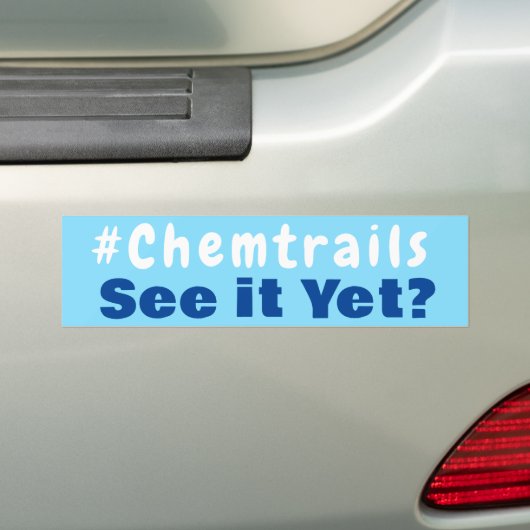 Autocollant De Voiture #chemtrails (En voiture)