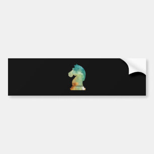 Autocollant De Voiture Chess Player Horse Knight Chess