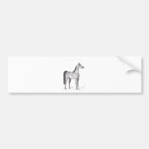 Autocollant De Voiture Cheval Arabe au crayon