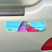 Autocollant De Voiture Cheval blanc et Brown Valentine Coeurs (En voiture)