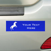 Autocollant De Voiture Cheval bleu (En voiture)