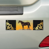 Autocollant De Voiture Cheval Brown (En voiture)
