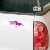 Autocollant De Voiture Cheval de course (violet) (Sur camion)