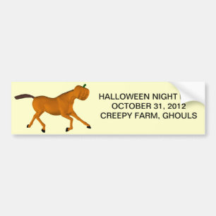 Autocollant De Voiture Cheval d'Halloween