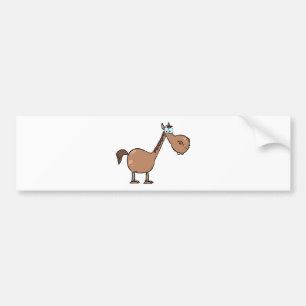Autocollant De Voiture Cheval drôle