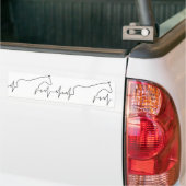 Autocollant De Voiture Cheval et Corps (Sur camion)
