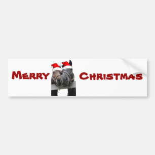 Autocollant De Voiture Chevaux de Noël
