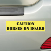 Autocollant De Voiture Chevaux de précaution à bord (En voiture)