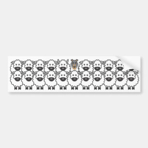 Autocollant De Voiture Chez les moutons