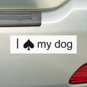 Autocollant De Voiture Chien de pelle (En voiture)