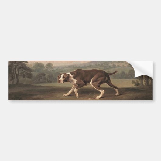 Autocollant De Voiture Chien de pointer espagnol (par George Stubbs) (Devant)