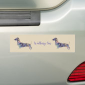 Autocollant De Voiture Chien Mandala, Sticker Dachshund Bumper (En voiture)