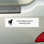 Autocollant De Voiture chien-silhouette-DM, j'aime des chiens et (En voiture)