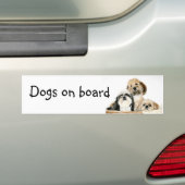 Autocollant De Voiture Chiens à bord (En voiture)