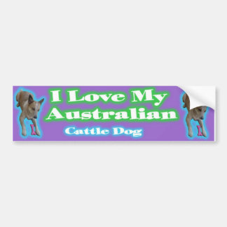 Autocollant De Voiture Chiens australiens de bétail. A obtenu de les