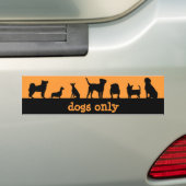 Autocollant De Voiture chiens uniquement (En voiture)