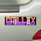 Autocollant De Voiture Chillax (En voiture)