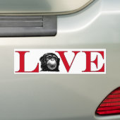 Autocollant De Voiture Chimp Lover Bumpersticker (En voiture)
