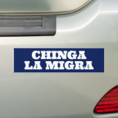 Autocollant De Voiture Chinga la Migra (En voiture)