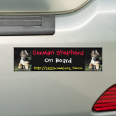 Autocollant De Voiture Chiot d'Allemand-Berger (En voiture)