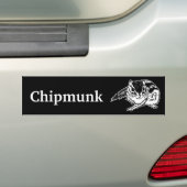 Autocollant De Voiture chipmunk 2 (rough sketch) (En voiture)