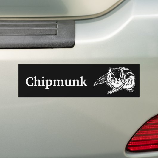 Autocollant De Voiture chipmunk 2 (rough sketch) (En voiture)