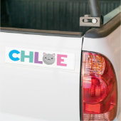 Autocollant De Voiture Chloe grey or ginger Cat Bumper Sticker (Sur camion)