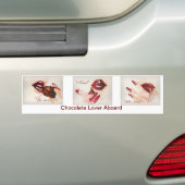 Autocollant De Voiture Chocolat Lover Aboard Bumper Sticker (En voiture)