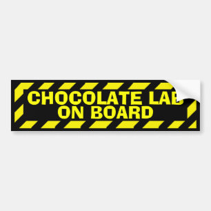 Autocollant De Voiture Chocolat tableau de laboratoire noir jaune autocol