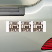 Autocollant De Voiture Chocolate Straight Outta Brown (En voiture)