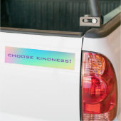 Autocollant De Voiture "Choose Kindness" Pastel Rainbow dégradent (Sur camion)