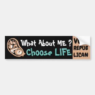 Autocollant De Voiture Choose Life Vote Republican pro-life