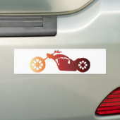 AUTOCOLLANT DE VOITURE CHOPPER (En voiture)