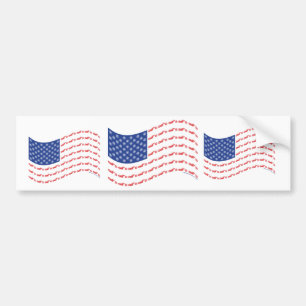 Autocollant De Voiture Chopper-Flag-Wave