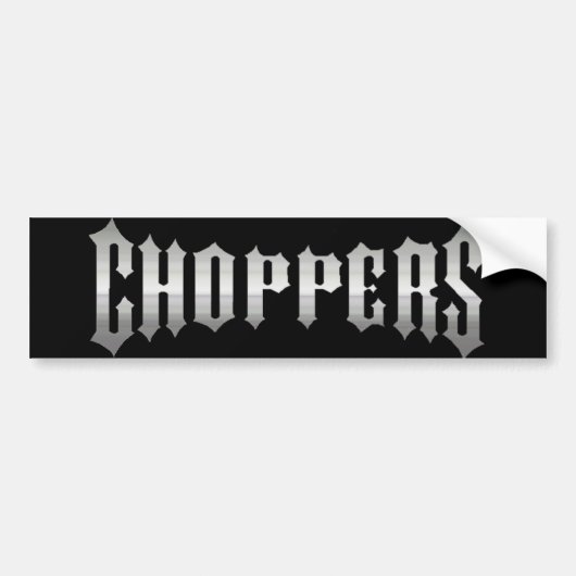 AUTOCOLLANT DE VOITURE CHOPPERS CHROME (Devant)