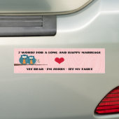 Autocollant De Voiture Chouettes Mignonnes 7 Mots Pour Un Mariage Long Et (En voiture)