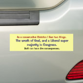 Autocollant De Voiture Chrétien conservateur (En voiture)