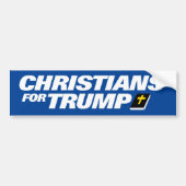 Autocollant De Voiture Chrétiens pour Trump 2024 (Devant)