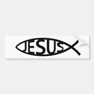 AUTOCOLLANT DE VOITURE CHRISTIAN JESUS FISH STICKER