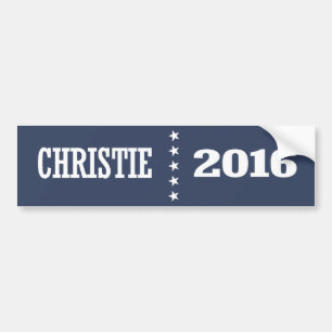 AUTOCOLLANT DE VOITURE CHRISTIE 2016