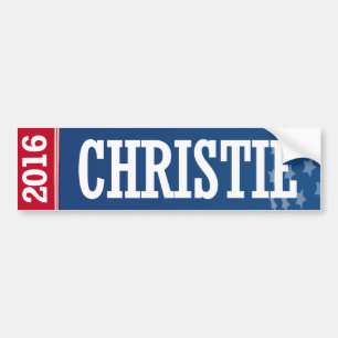 AUTOCOLLANT DE VOITURE CHRISTIE 2016