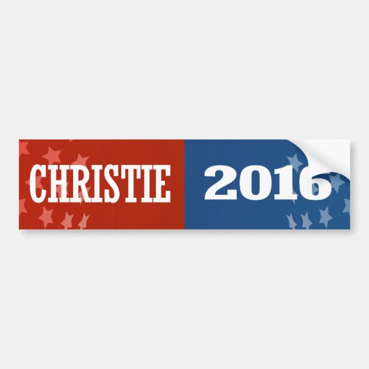 AUTOCOLLANT DE VOITURE CHRISTIE 2016 (Devant)