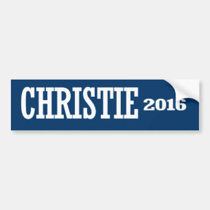 AUTOCOLLANT DE VOITURE CHRISTIE 2016