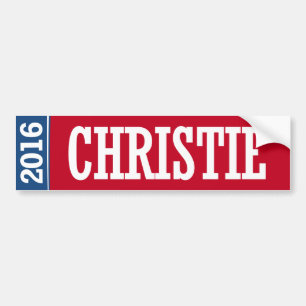 AUTOCOLLANT DE VOITURE CHRISTIE 2016