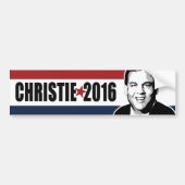 Autocollant De Voiture Christie 2016 pare-chocs blancs d'étoile et bleus (Devant)
