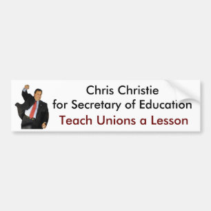 Autocollant De Voiture Christie pour le secrétaire de l'éducation