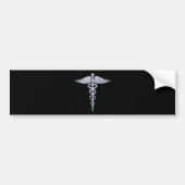 Autocollant De Voiture Chrome Comme Caduceus Symbole Médicale (Devant)