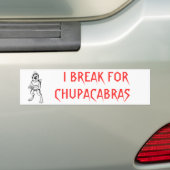 Autocollant De Voiture Chupacabra (En voiture)